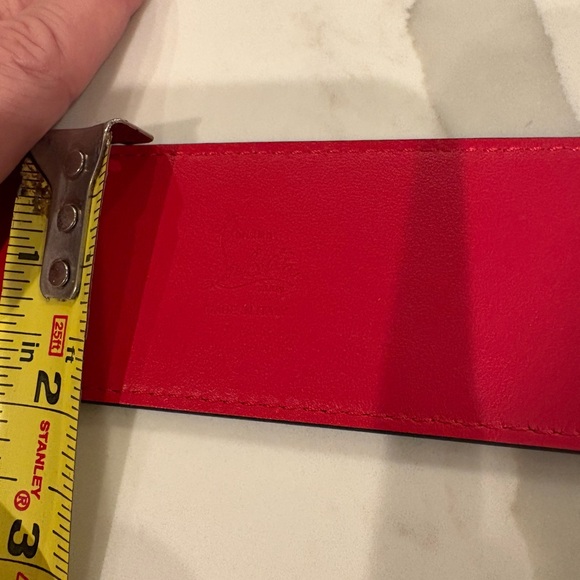 Christian Louboutin Black Belt with  Gold hardware New in Box - Picture 10 of 11